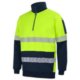 Hi Vis 330g 1/2 Zip Segmented Tape Fleece Hoodies JB's Wear   