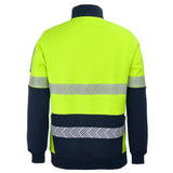 Hi Vis 330g 1/2 Zip Segmented Tape Fleece Hoodies JB's Wear   