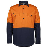 Hi Vis Close Front Long Sleeve Work Shirt Shirts JB's Wear