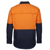 Hi Vis Close Front Long Sleeve Work Shirt Shirts JB's Wear