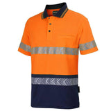 Hi Vis Cotto Short Sleeve Taped Polo Polos JB's Wear   