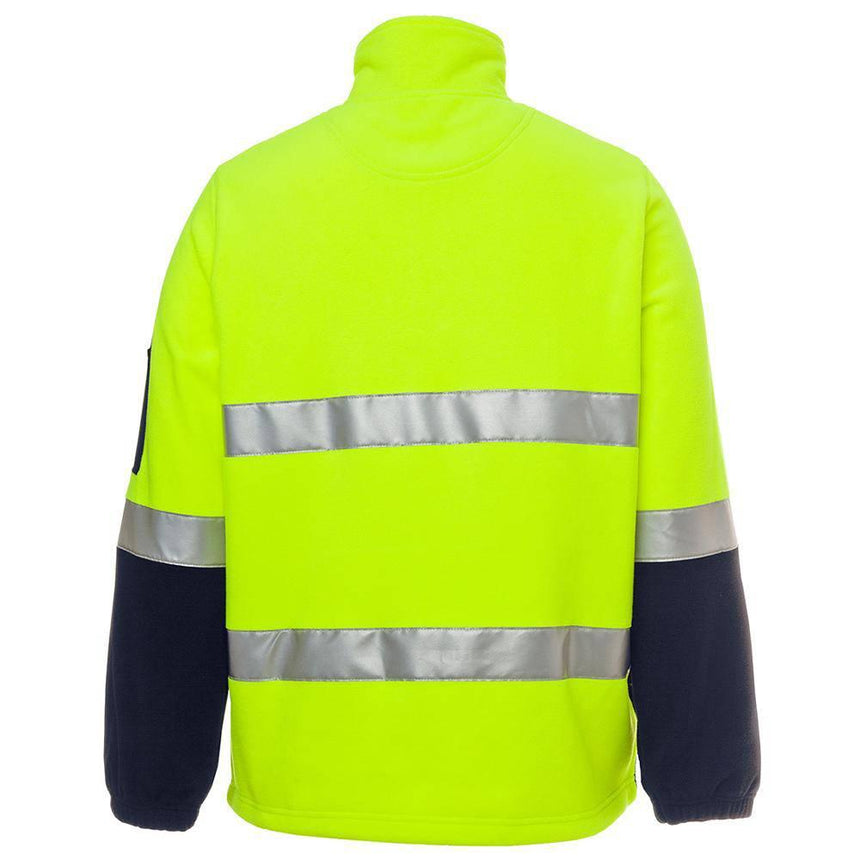 Hi Vis (D+N) 1/2 Zip Polar Fleece Sweaters JB's Wear   