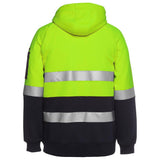 Hi Vis (D+N) Full Zip Fleecy Hoodie Hoodies JB's Wear   