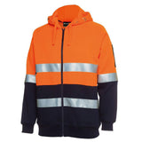 Hi Vis (D+N) Full Zip Fleecy Hoodie Hoodies JB's Wear   