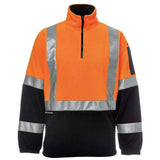 Hi Vis (D+N) H Pattern Biomotion 1/2 Zip Polar Fleece Sweaters JB's Wear   