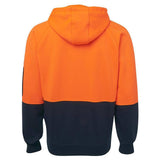 Hi Vis Full Zip Fleecy Hoodie Hoodies JB's Wear   