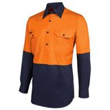 Hi Vis L/S 190G Close Front Shirt Shirts JB's Wear