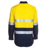 Hi Vis L/S (D+N) 190G Close Front Shirt Shirts JB's Wear