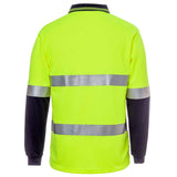 Hi Vis L/S (D+N) Cotton Back Polo Polos JB's Wear   