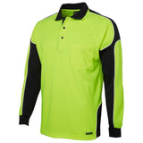 Hi Vis Long Sleeve Arm Panel Polo Polos JB's Wear   