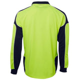 Hi Vis Long Sleeve Arm Panel Polo Polos JB's Wear   