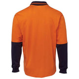 Hi Vis Long Sleeve Cotton Polo Polos JB's Wear   