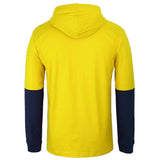 Hi Vis Long Sleeve Cotton Tee with Hood Hoodies JB's Wear   