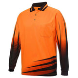 Hi Vis Long Sleeve Rippa Sub Polo Polos JB's Wear   