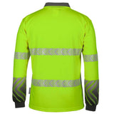 Hi Vis Long Sleeve Taped Polo Polos JB's Wear   