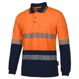 Hi Vis Long Sleeve Taped Polo Polos JB's Wear   