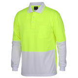 Hi Vis Long Sleeve Trad Polo Polos JB's Wear   