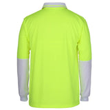 Hi Vis Long Sleeve Trad Polo Polos JB's Wear   