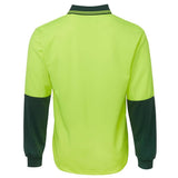 Hi Vis Long Sleeve Trad Polo Polos JB's Wear   