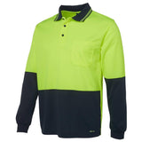 Hi Vis Long Sleeve Trad Polo Polos JB's Wear   