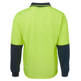 Hi Vis Long Sleeve Trad Polo Polos JB's Wear   