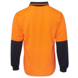 Hi Vis Long Sleeve Trad Polo Polos JB's Wear   