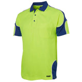 Hi Vis Short Sleeve Arm Panel Polo Polos JB's Wear   