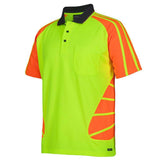 Hi Vis Short Sleeve Spider Polo Polos JB's Wear   