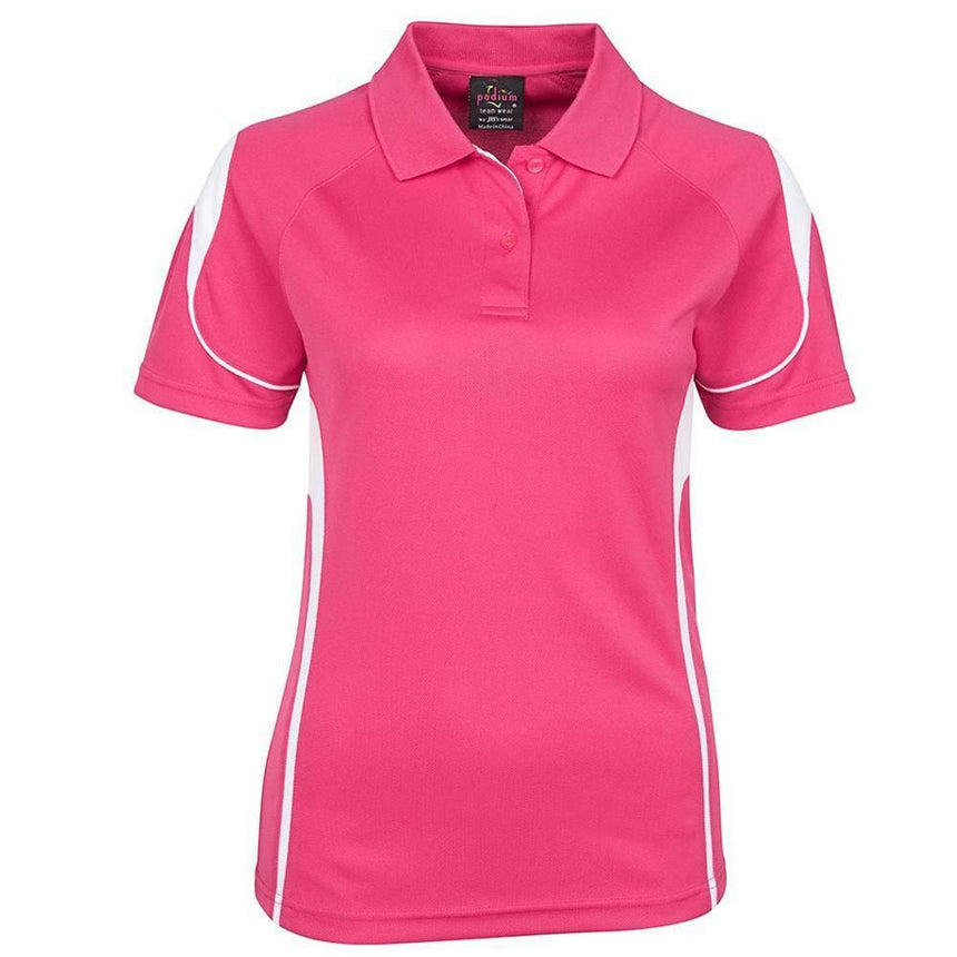 Ladies Bell Polo Polos JB's Wear Pink/White 8 
