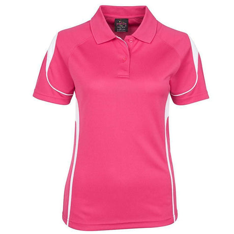 Ladies Bell Polo Polos JB's Wear Pink/White 8 