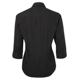 Ladies Contrast Placket 3/4 Shirt Shirts JB's Wear