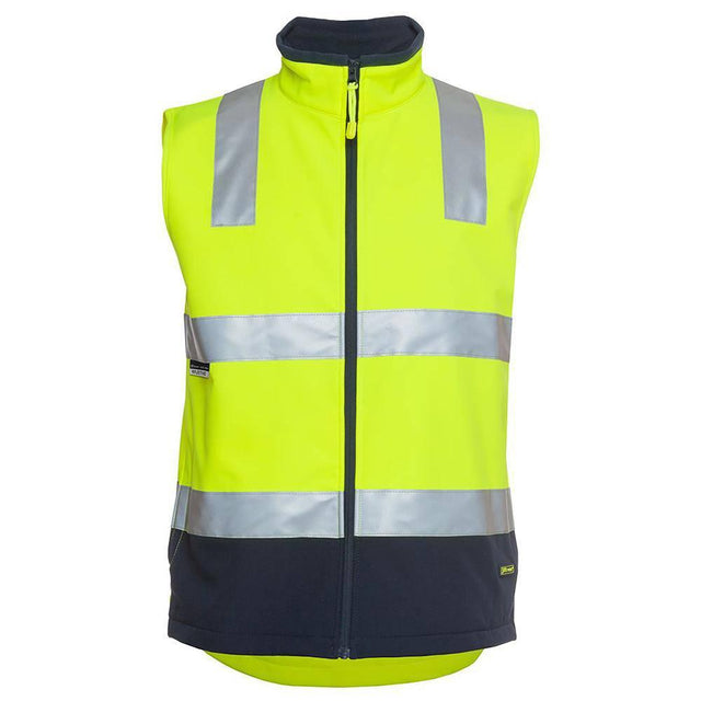 Hi Vis |D+N| Softshell Vest Vests JB's Wear Lime/Charcoal XS 