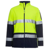 Hi Vis |D+N| Softshell Jacket Jackets JB's Wear Lime/Navy 2XS 