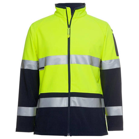 Hi Vis |D+N| Softshell Jacket Jackets JB's Wear Lime/Navy 2XS 