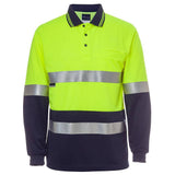 Hi Vis Traditional Polo Polos JB's Wear Lime/Navy 2XS 