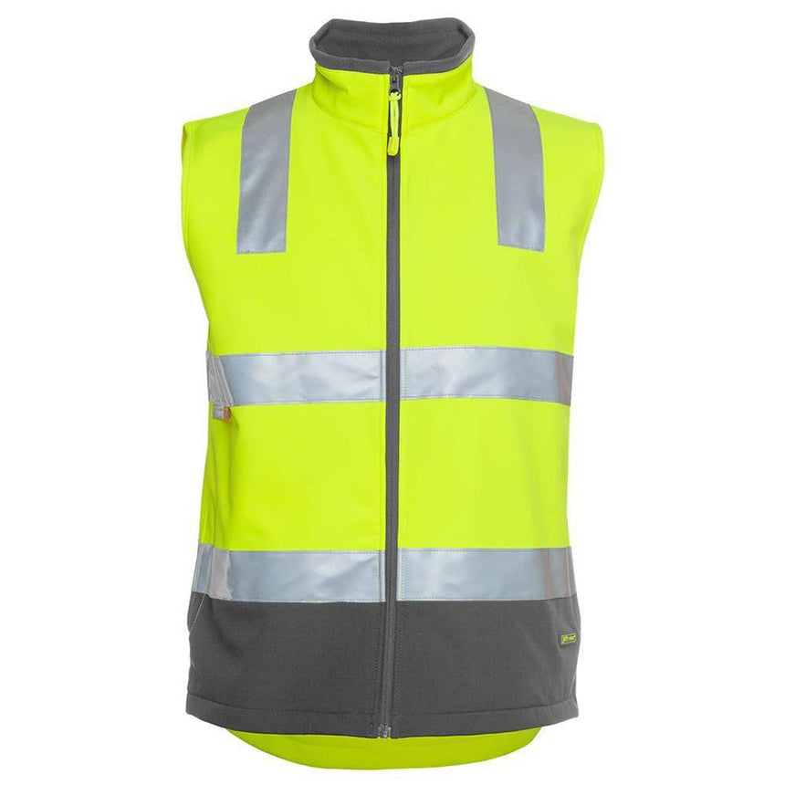 Hi Vis |D+N| Softshell Vest Vests JB's Wear Lime/Navy XS 