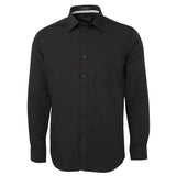 Long Sleeve Contrast Placket Shirt Shirts JB's Wear