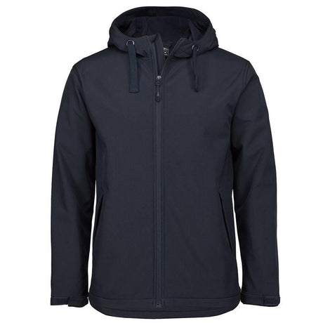 Podium Kids & Adults Water Resistant Hooded Softshell Jacket Jackets JB's Wear Navy 2XS 