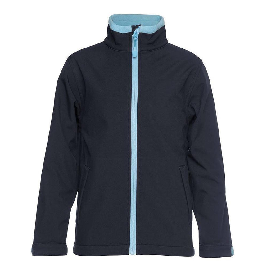 Podium Adults & Kids Water Resistant Softshell Jacket Jackets JB's Wear Navy/Blue S 