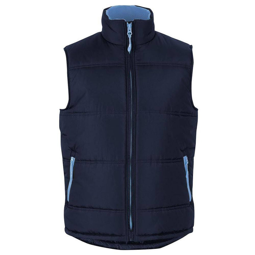 Puffer Contrast Vest Vests JB's Wear Navy/Blue 2XS 