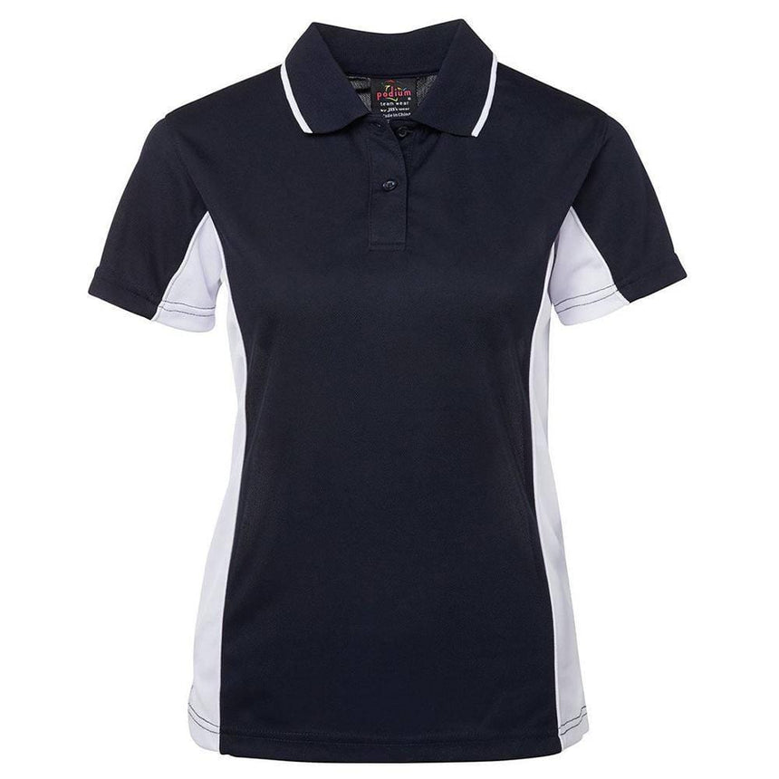 Ladies Contrast Polo Polos JB's Wear Navy/White 8 