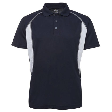 Insert Polyester Polo Polos JB's Wear Navy/White S 