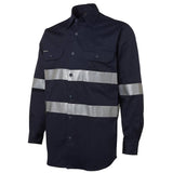 Long Sleeve Taped Shirt Shirts JB's Wear Navy XS