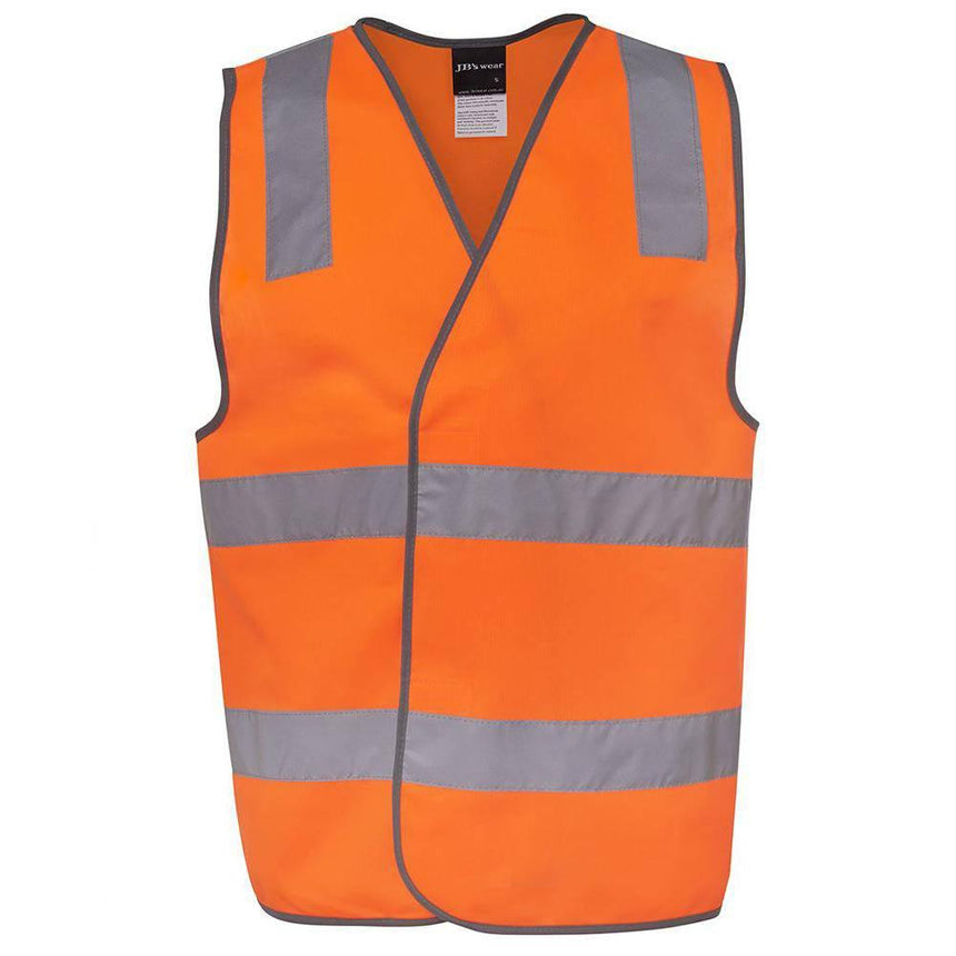 Hi Vis (D+N) Safety Vest Vests JB's Wear Orange 2XS 