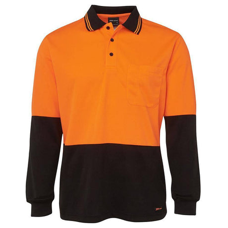 Hi Vis Long Sleeve Trad Polo Polos JB's Wear