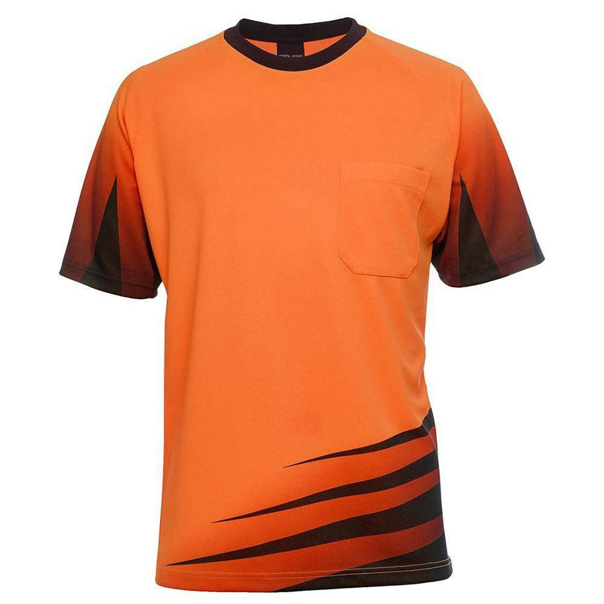 Hi Vis Rippa Sub Tee T Shirts JB's Wear Orange/Black XS 