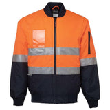 Hi Vis (D+N) Flying Jacket Jackets JB's Wear Orange/Navy 2XS 