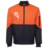 Hi Vis Flying Jacket Jackets JB's Wear Orange/Navy 2XS 