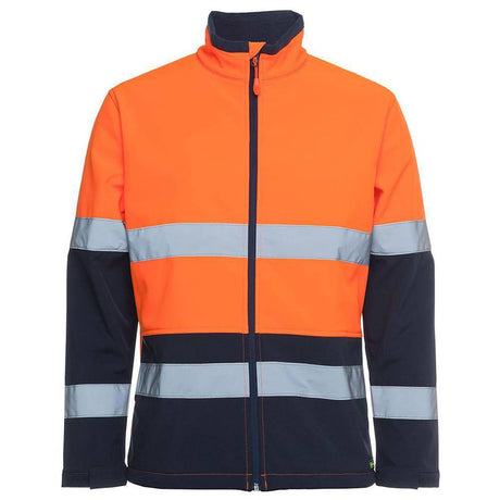 Ladies Hi Vis |D+N| Water Resistant Soft Jackets JB's Wear Orange/Navy XS 