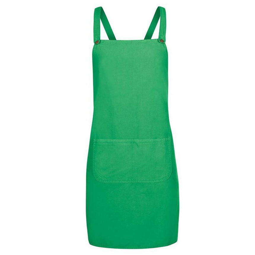 Cross Back Canvas Apron (Without Straps) Aprons JB's Wear Pea Green  